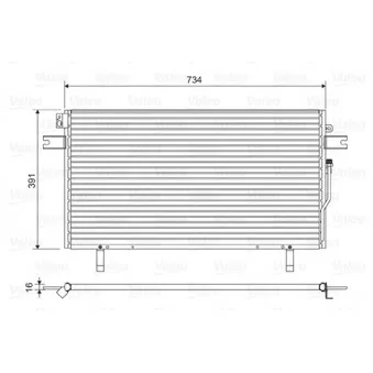 Condenseur, climatisation VALEO OEM 921100W002