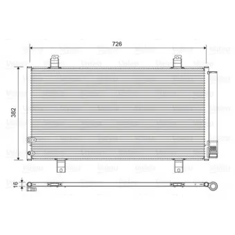 Condenseur, climatisation VALEO 822580
