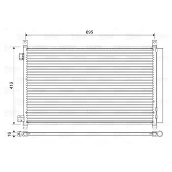 Condenseur, climatisation VALEO OEM 921004CL0A