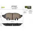 VALEO 872007 - Jeu de 4 plaquettes de frein avant