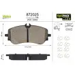 VALEO 872025 - Jeu de 4 plaquettes de frein arrière