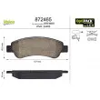 VALEO 872465 - Jeu de 4 plaquettes de frein arrière