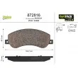 VALEO 872816 - Jeu de 4 plaquettes de frein avant
