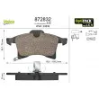 VALEO 872832 - Jeu de 4 plaquettes de frein avant