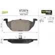 VALEO 872974 - Jeu de 4 plaquettes de frein avant