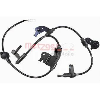 Capteur, vitesse de roue arrière gauche METZGER [09001173]