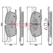 METZGER 1170893 - Jeu de 4 plaquettes de frein avant