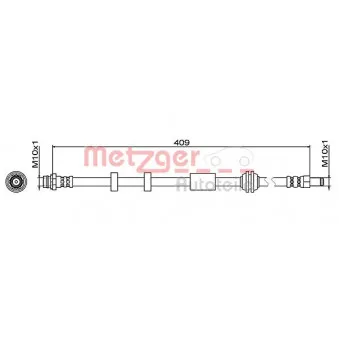 METZGER 4111468 - Flexible de frein