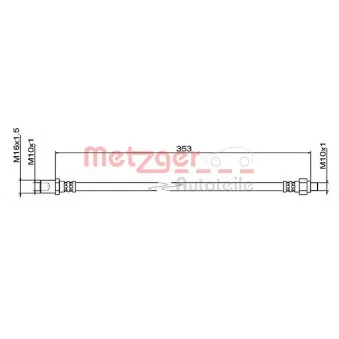 METZGER 4111495 - Flexible de frein