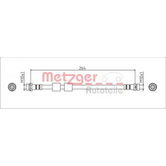 METZGER 4111544 - Flexible de frein