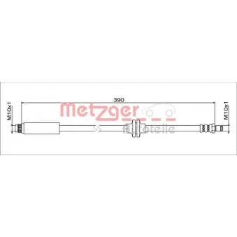METZGER 4111627 - Flexible de frein