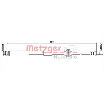 METZGER 4111801 - Flexible de frein