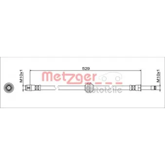 METZGER 4111811 - Flexible de frein