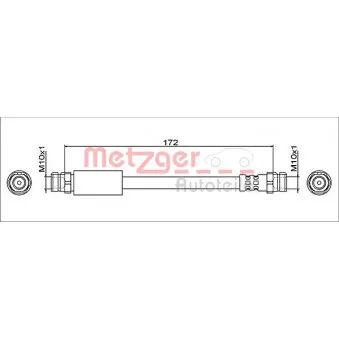 Flexible de frein METZGER OEM 24.5204-0173.3