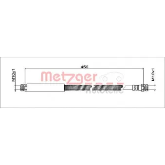METZGER 4112039 - Flexible de frein