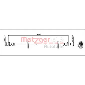 METZGER 4112051 - Flexible de frein