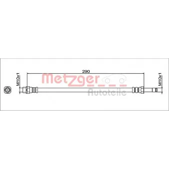 METZGER 4112057 - Flexible de frein
