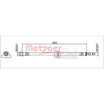 METZGER 4112082 - Flexible de frein