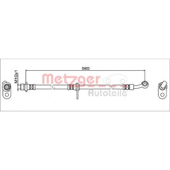 Flexible de frein avant droit METZGER OEM 01464tv0e00