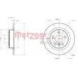 METZGER 6110782 - Jeu de 2 disques de frein arrière