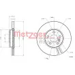 METZGER 6110784 - Jeu de 2 disques de frein avant