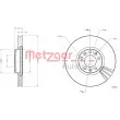 METZGER 6110787 - Jeu de 2 disques de frein avant