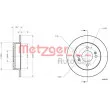 METZGER 6110793 - Jeu de 2 disques de frein arrière