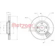 METZGER 6110795 - Jeu de 2 disques de frein avant