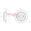 METZGER 6110796 - Jeu de 2 disques de frein arrière