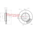 METZGER 6110802 - Jeu de 2 disques de frein avant