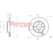 METZGER 6110805 - Jeu de 2 disques de frein avant