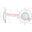 METZGER 6110809 - Jeu de 2 disques de frein avant