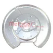 METZGER 6115150 - Déflecteur, disque de frein arrière droit