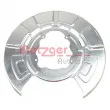 Déflecteur, disque de frein METZGER [6115172]