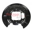 METZGER 6115257 - Déflecteur, disque de frein arrière gauche