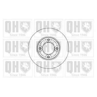 Jeu de 2 disques de frein avant QUINTON HAZELL BDC3333