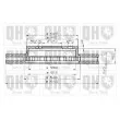 QUINTON HAZELL BDC3817 - Jeu de 2 disques de frein avant