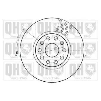 QUINTON HAZELL BDC4501 - Jeu de 2 disques de frein avant