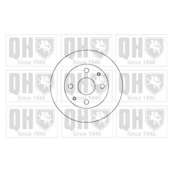 Jeu de 2 disques de frein avant QUINTON HAZELL OEM 4351210090