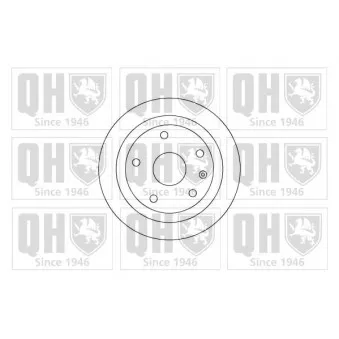 Jeu de 2 disques de frein arrière QUINTON HAZELL BDC4765