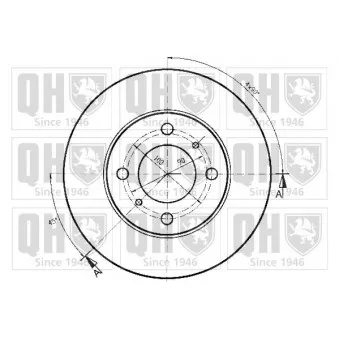 QUINTON HAZELL BDC4855 - Jeu de 2 disques de frein avant