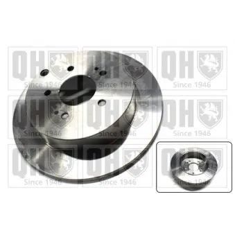 Jeu de 2 disques de frein arrière QUINTON HAZELL BDC5539