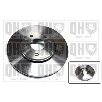 Jeu de 2 disques de frein avant QUINTON HAZELL BDC5839 pour RENAULT SCENIC 1.2 TCe - 131cv