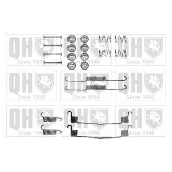 QUINTON HAZELL BFK222 - Kit d'accessoires, mâchoire de frein