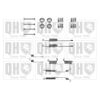 QUINTON HAZELL BFK236 - Kit d'accessoires, mâchoire de frein