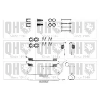 Kit d'accessoires, mâchoire de frein DELPHI LY1045