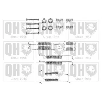 Kit d'accessoires, mâchoire de frein QUINTON HAZELL BFK277 pour DAF CF 85 2.0 - 115cv