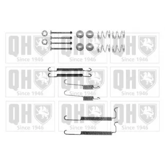 Kit d'accessoires, mâchoire de frein QUINTON HAZELL BFK322 pour OPEL VECTRA 1.8 S - 88cv