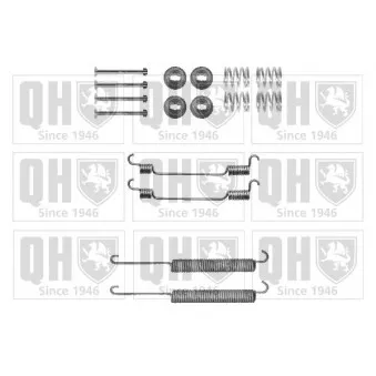 Kit d'accessoires, mâchoire de frein QUINTON HAZELL BFK448 pour VOLVO FM 2.2 TDCi - 140cv