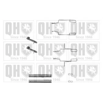 Kit d'accessoires, plaquette de frein à disque QUINTON HAZELL BFK624 pour PEUGEOT 106 1.3 - 98cv